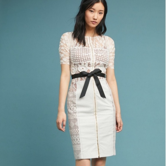 Anthropologie Dresses & Skirts - Anthropologie Byron Lars Ivory Beguile Lace Dress